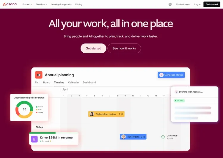 Asana - All Your Work All in One place