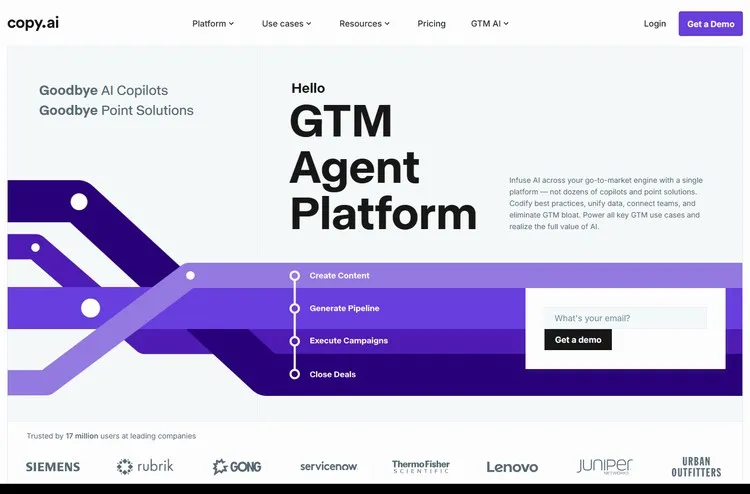 Copy.ai (GTM AI): AI-Powered Content Generation