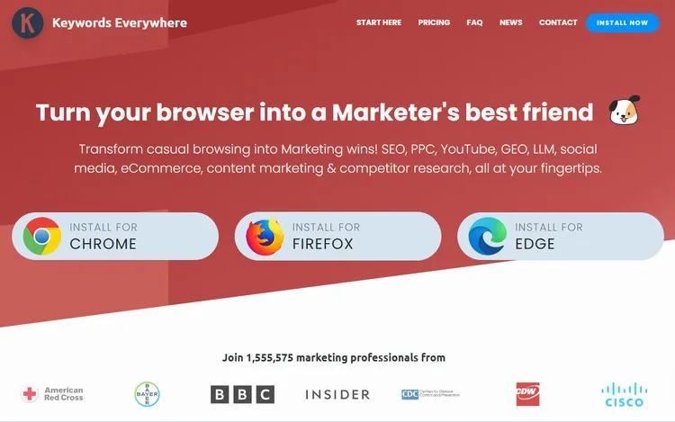 Keywords Everywhere: Keyword Data in Your Browser