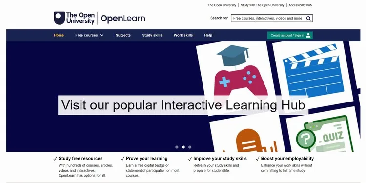 OpenLearn - Free courses from The Open University