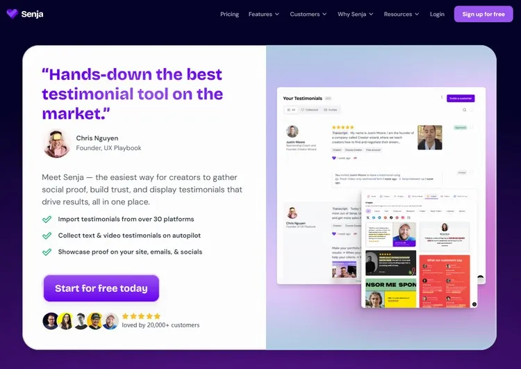 Senja: Automated Testimonial Management