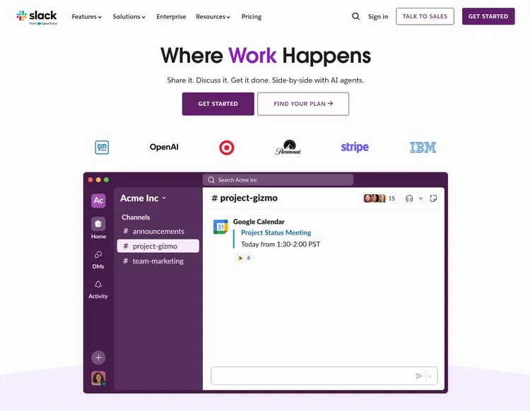 Slack - An AI Work Management Productivity Tool