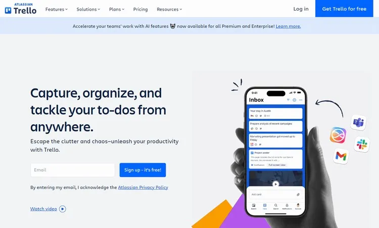 Trello - Capture, Organize, and Tackle Your To-Dos from Anywhere
