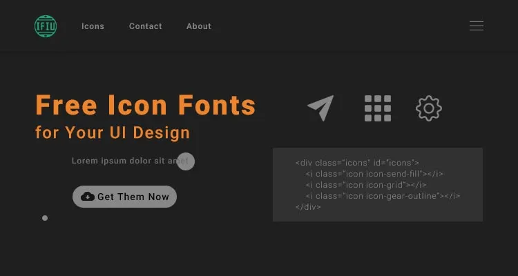 Best 10 Free Beautiful Icon Fonts For UI Design