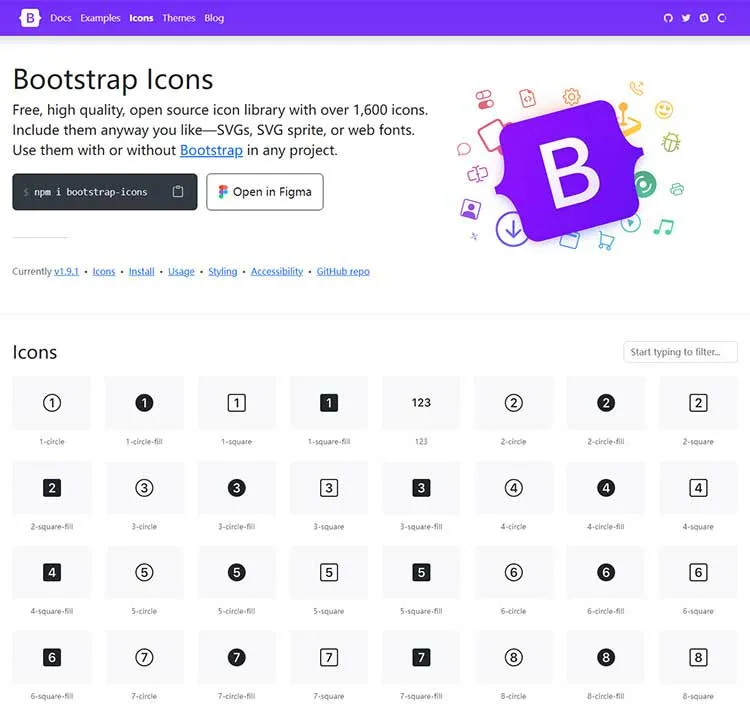 Bootstrap Icons Free Icon Font