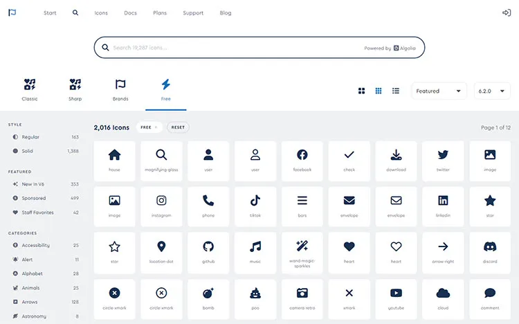 Font Awesome Free Icon Font