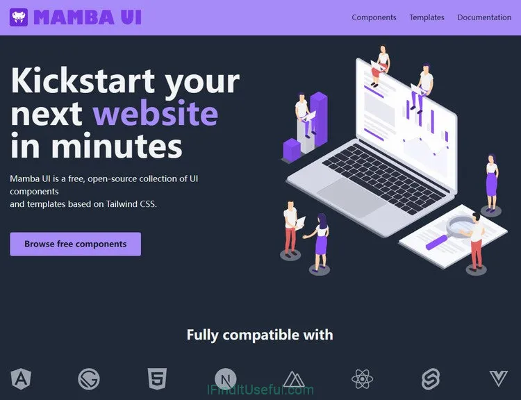 Mamba UI Free Tailwind CSS Components Templates