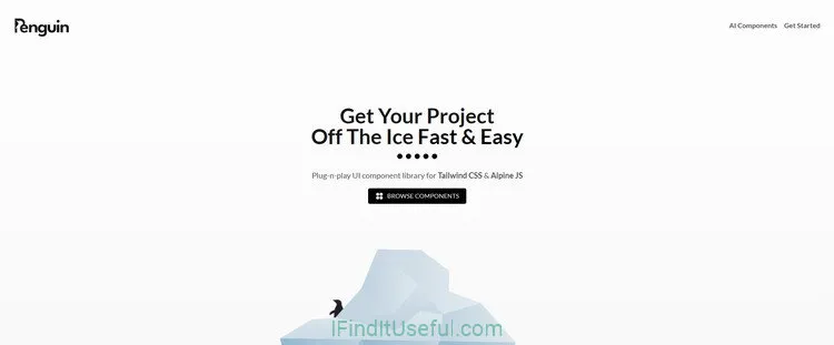 Penguin UI Tailwind CSS Alpine JS UI Components Library