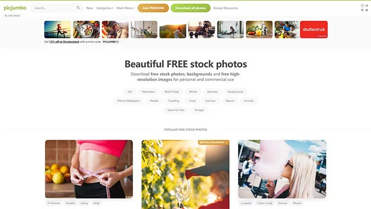 PicJumbo Free Stock Photos for Websites