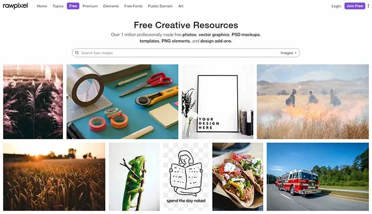 Rawpixel Free Stock Photos for Websites