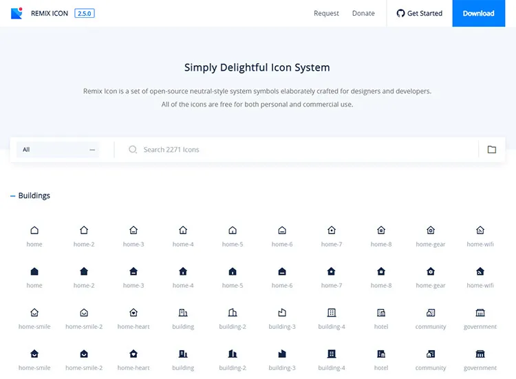 Remix Icons Free Icon Font