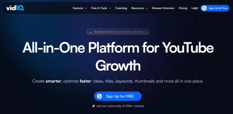 VidIQ: YouTube SEO Optimization